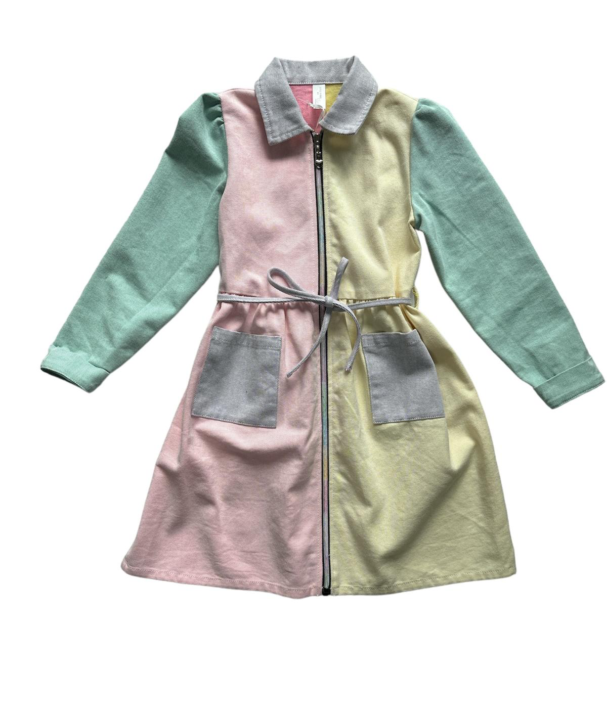 Pastel Jean Dress