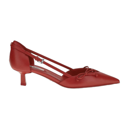 Leather Pumps Side-Cut Red