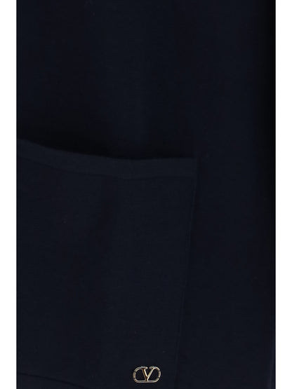 Cardigan VLogo Navy