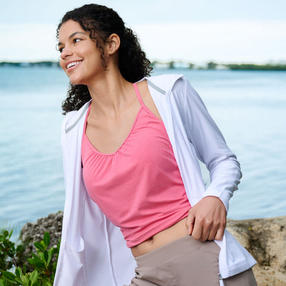 Women's SunFree Full Zip UPF Sunshirt