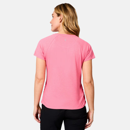 Women's Microtech® Chill B Cool Shirred Crew Top