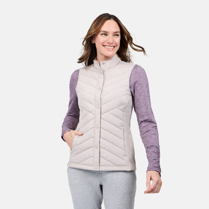 Women's Hybrid Button Front Vest
