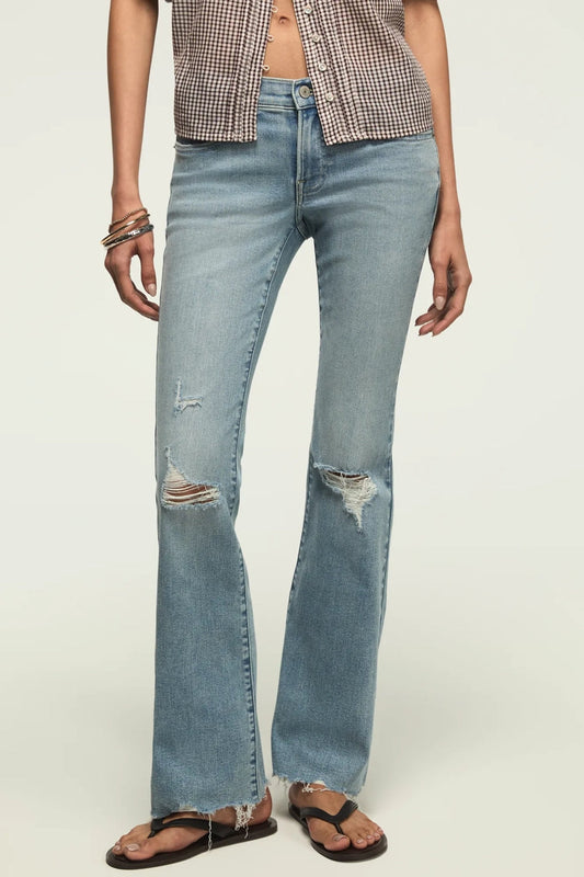 Lucky Brand Women's Mid Rise Sweet Flare - Capsize Dest