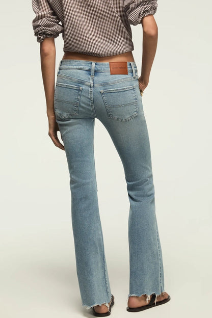 Lucky Brand Women's Mid Rise Sweet Flare - Capsize Dest