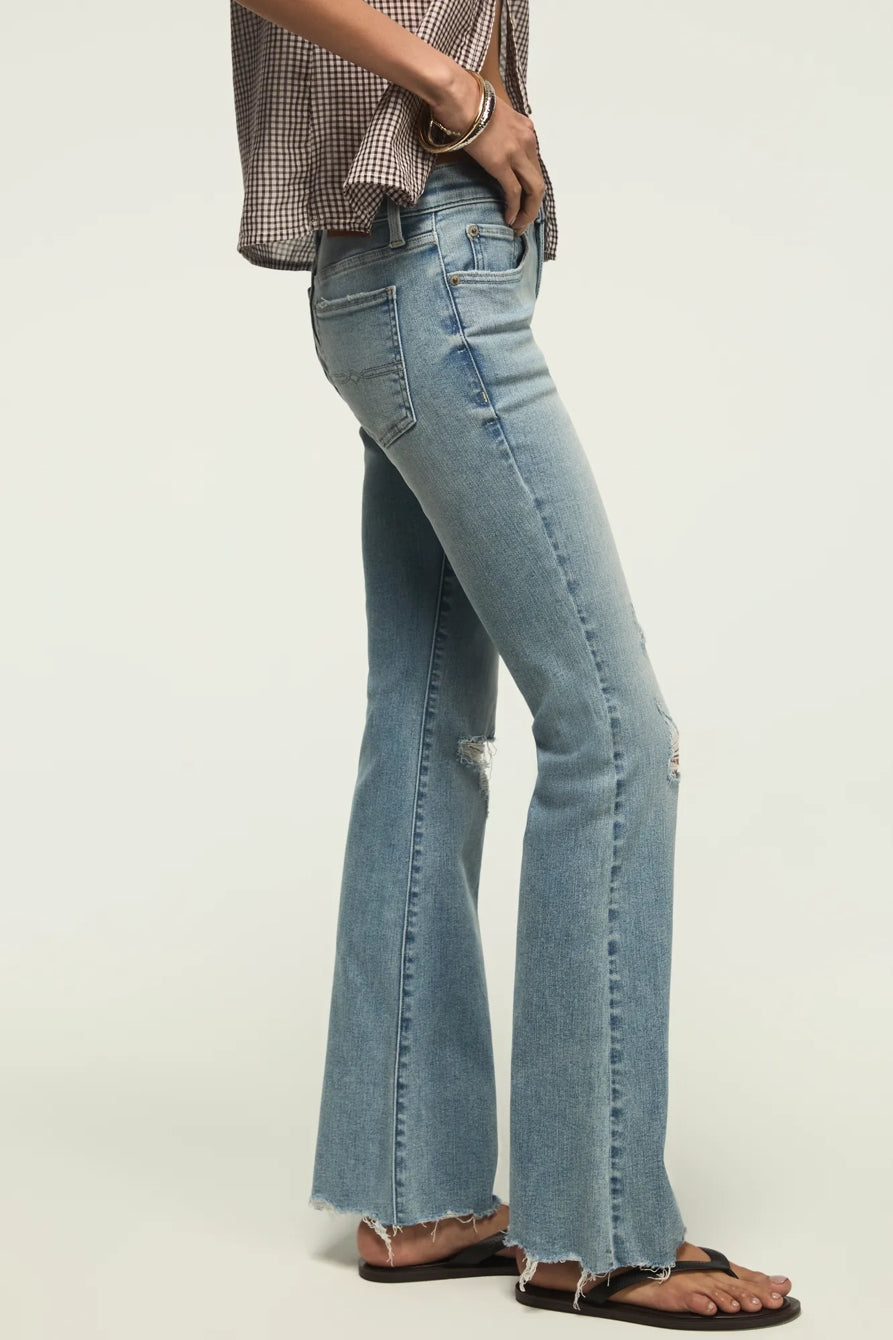 Lucky Brand Women's Mid Rise Sweet Flare - Capsize Dest