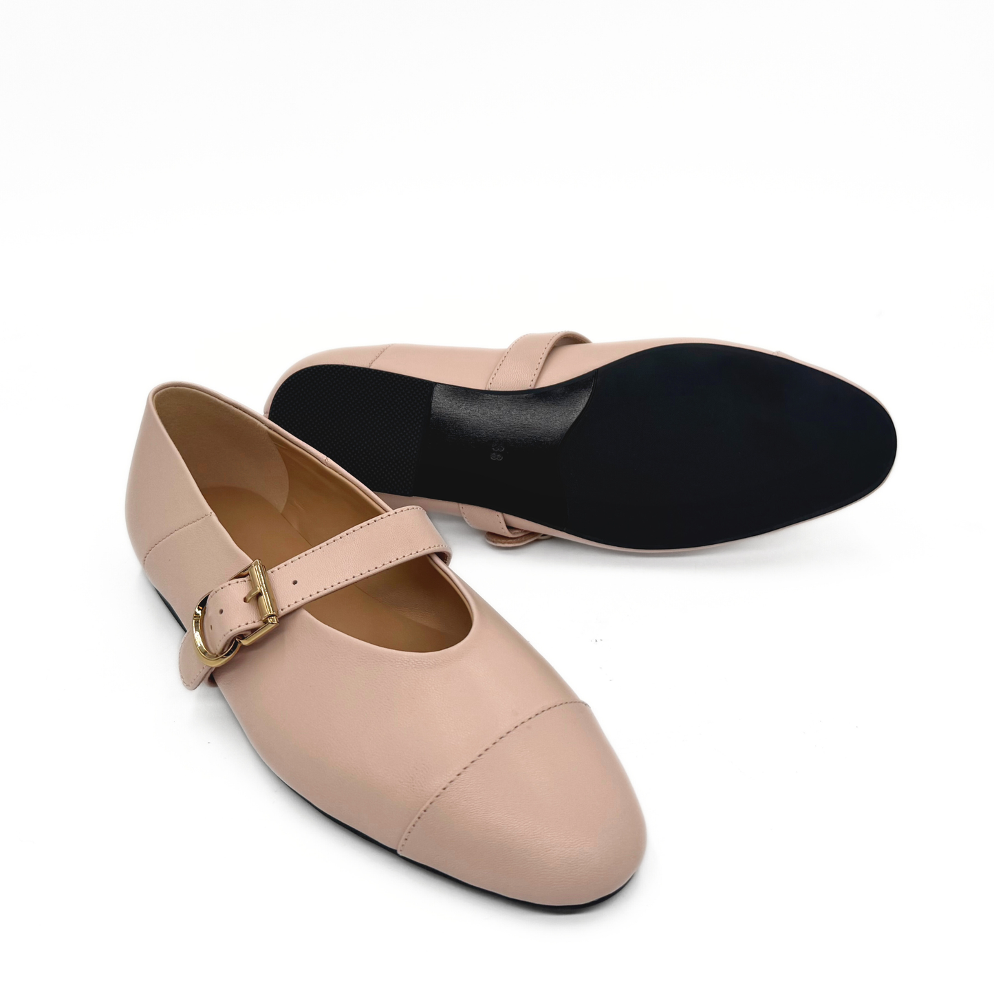 Reign Cap Toe Mary Janes - Beige