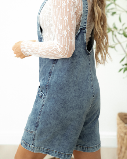 Jett Pocket Denim Romper