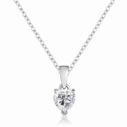 Moissanite Heart Necklace