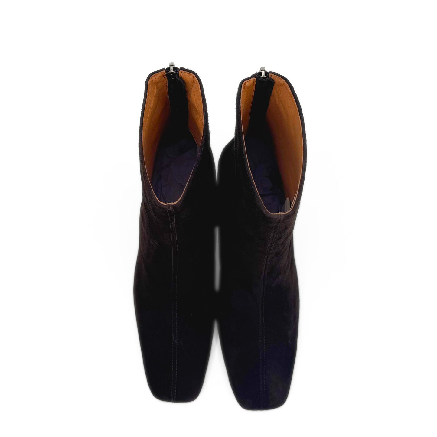Harlow Suede Booties - Black