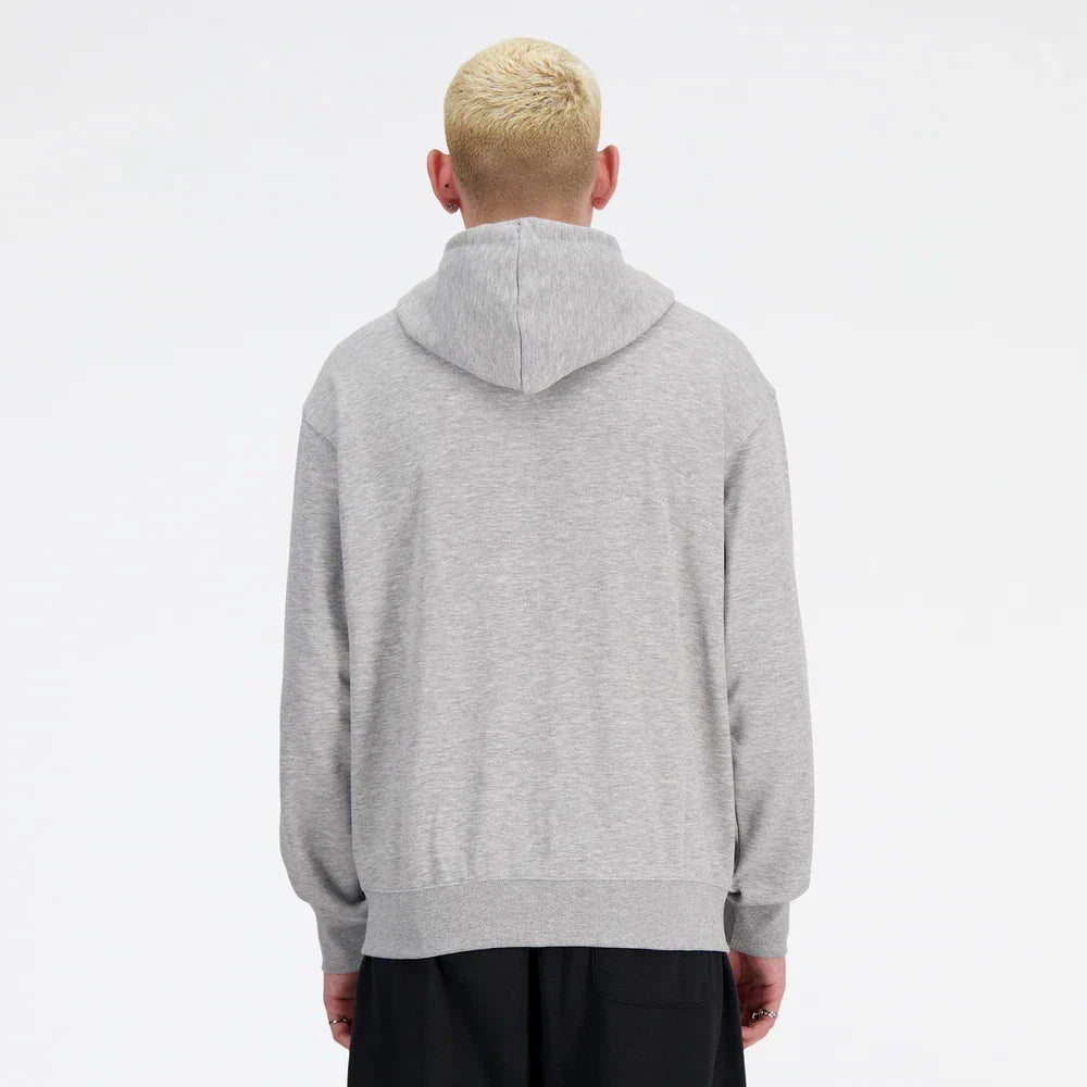New Balance Sport Essentials Men's Full-Zip Hoodie — Gray
