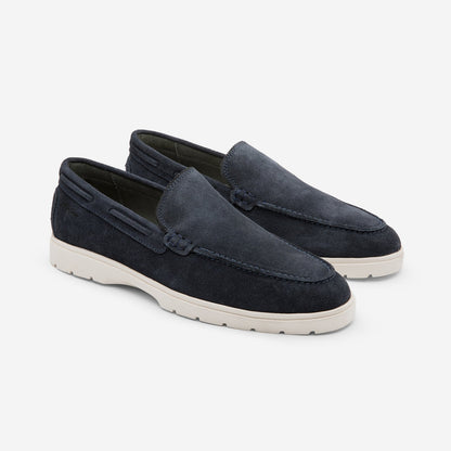 Navy Suede-