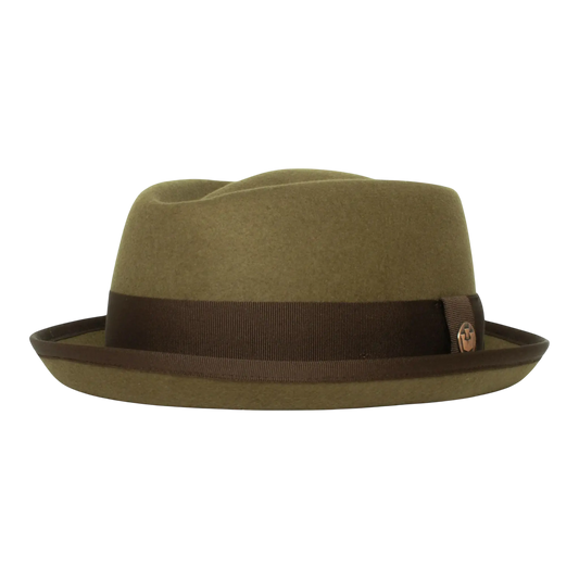 Goorin Bros Ryan Pointo Wool Fedora Hat Olive