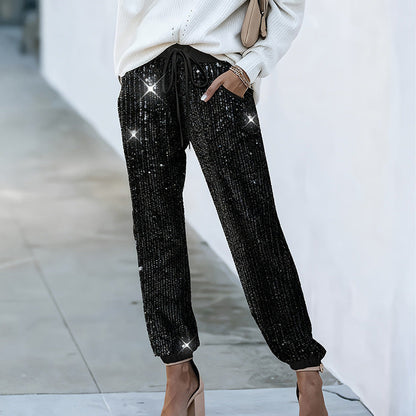 Women's High-Waist Straight-Leg Trousers – Full Length Casual Pants