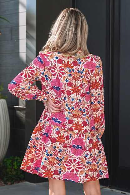 Threaded Pear Analia Long Sleeve Mini Dress