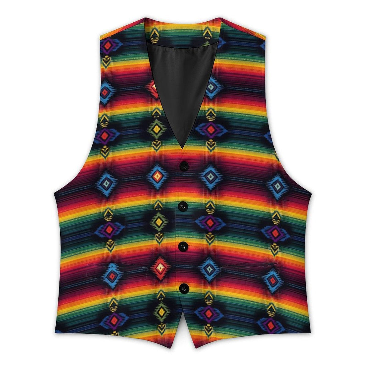 Baha Ranch Southwest Serape Men's Sleeveless Suit Vest