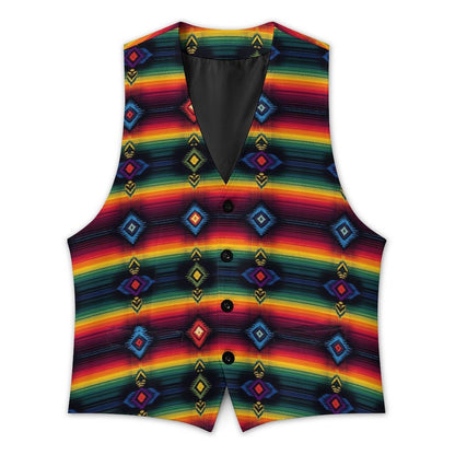 Baha Ranch Southwest Serape Men's Sleeveless Suit Vest