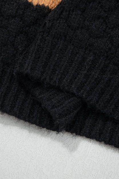 Threaded Pear Abigail Block High Baggy Sweater