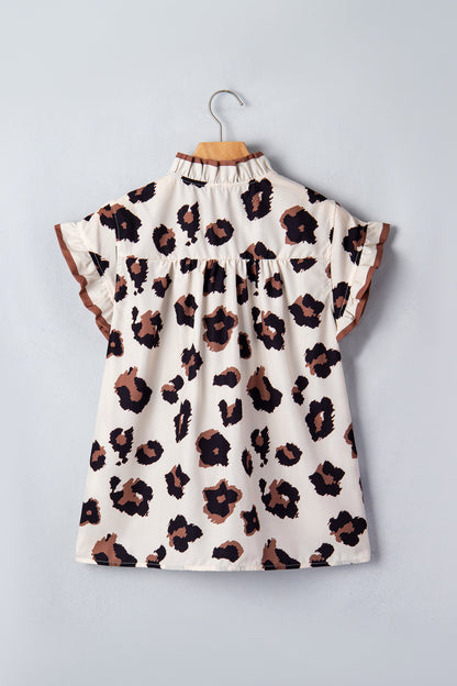 Threaded Pear Mariana Ruffle Sleeve Summer Blouse