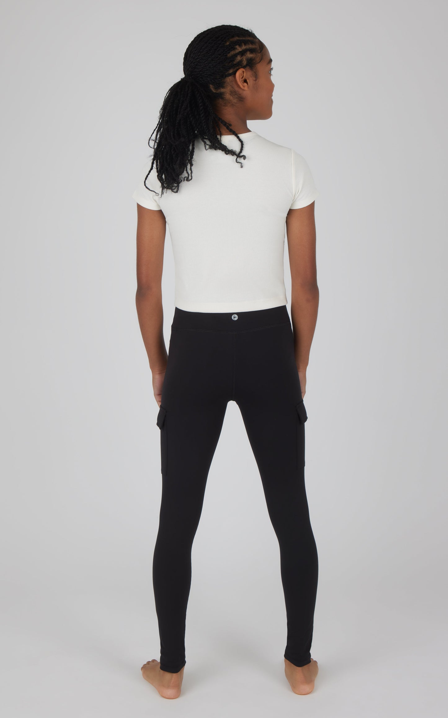 Girls 2 PK Interlock Everyday Cargo and Basic Legging