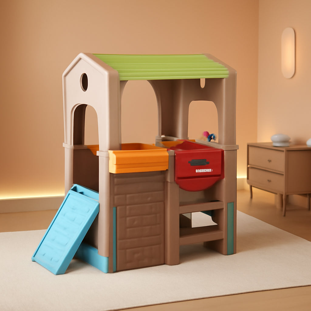 Young Explorers Discovery Playhouse - Indoor or Outdoor Clubhouse and Activity Playset for Toddlers and Kids, Made in USA