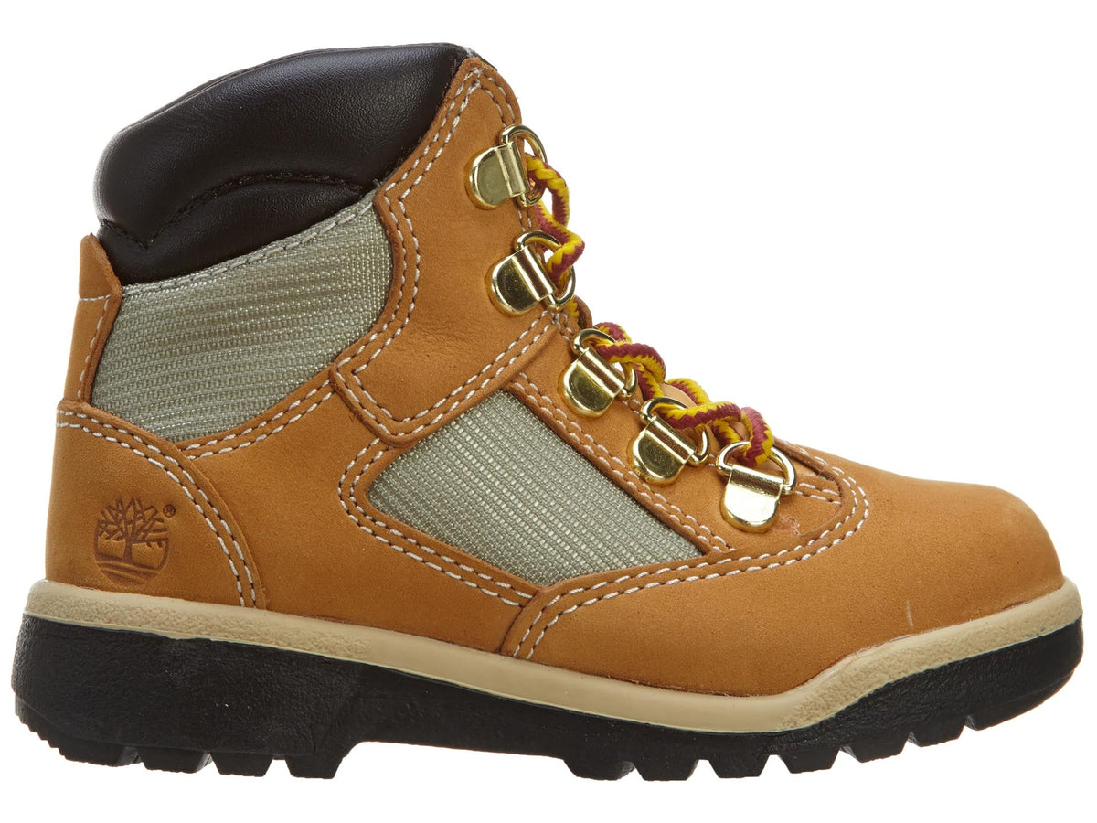 Timberland 6-Inch Field Boot Toddlers' (TD) Boots — Wheat Nubuck