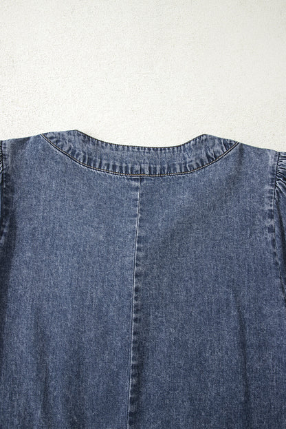 Threaded Pear Autumn Tied Pleated Mini Dress