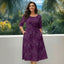 Plum Purple and White