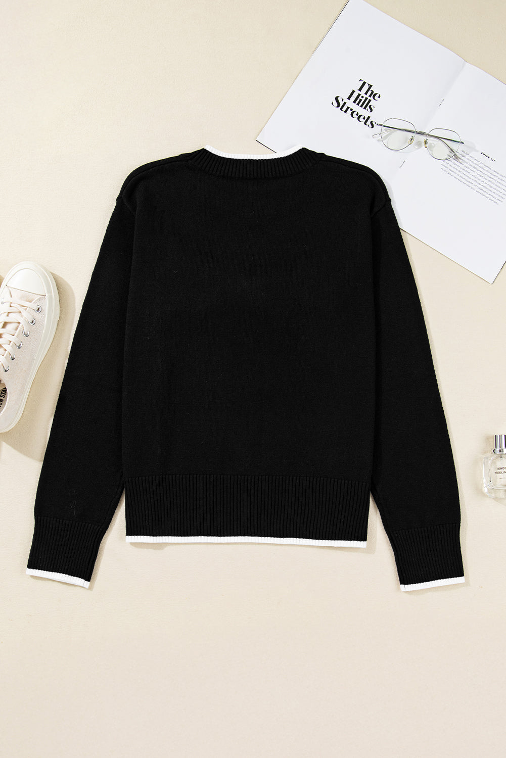 Threaded Pear Malaysia accent Holiday Cropped Sweater