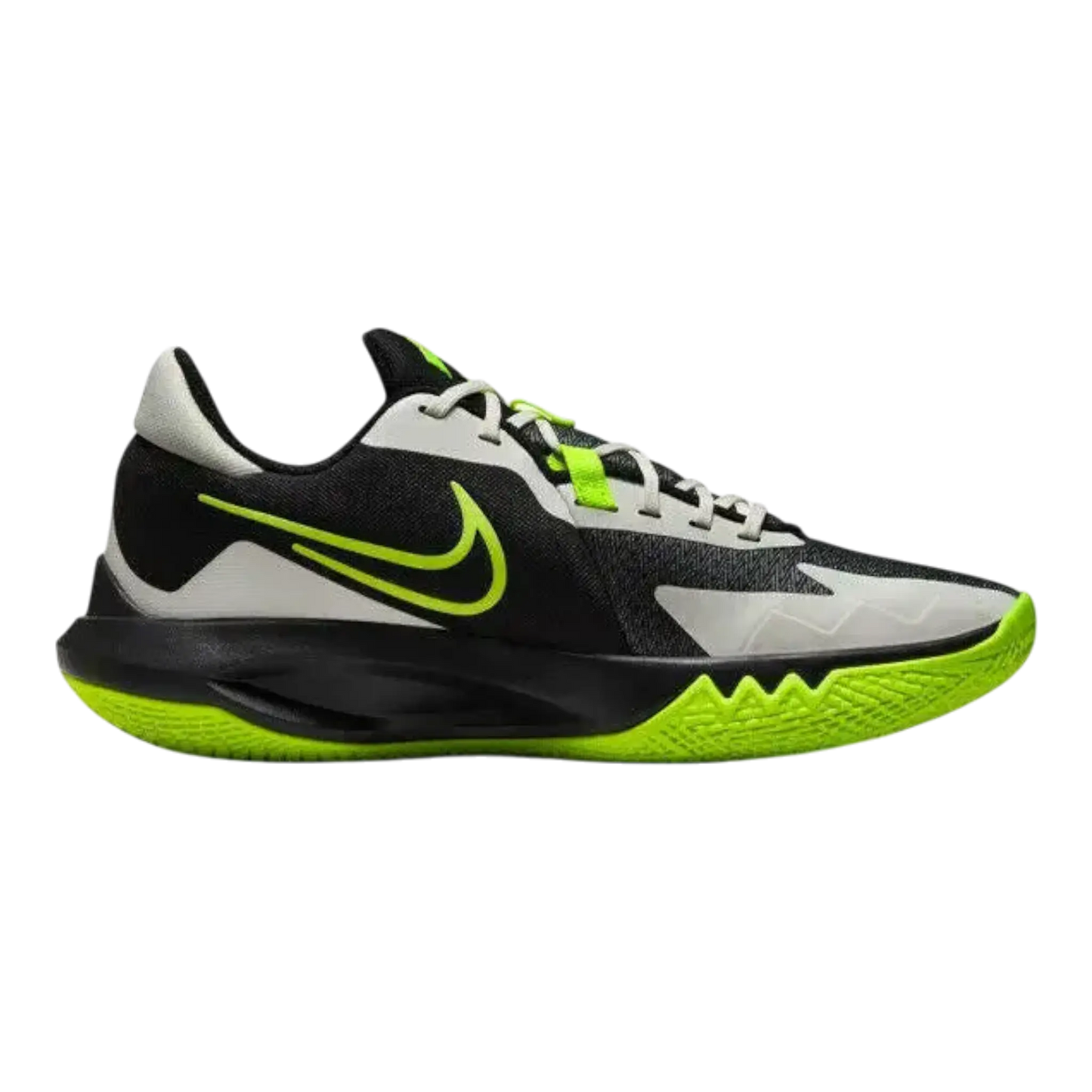Nike Precision 6 Men Basketball Shoes Black/Volt Herringbone
