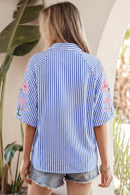 Threaded Pear Promise Puff Sleeve Down Shirt