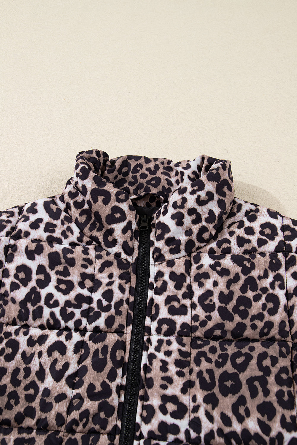 Threaded Pear Aria Zipper Casual Puff Vest