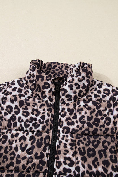 Threaded Pear Aria Zipper Casual Puff Vest
