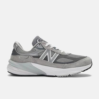 New Balance Made in USA 990v6 Men's Sneakers — Gray/White Suede Low-Top