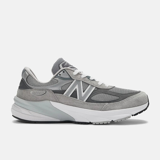 New Balance Made in USA 990v6 Men's Sneakers — Gray/White Suede Low-Top