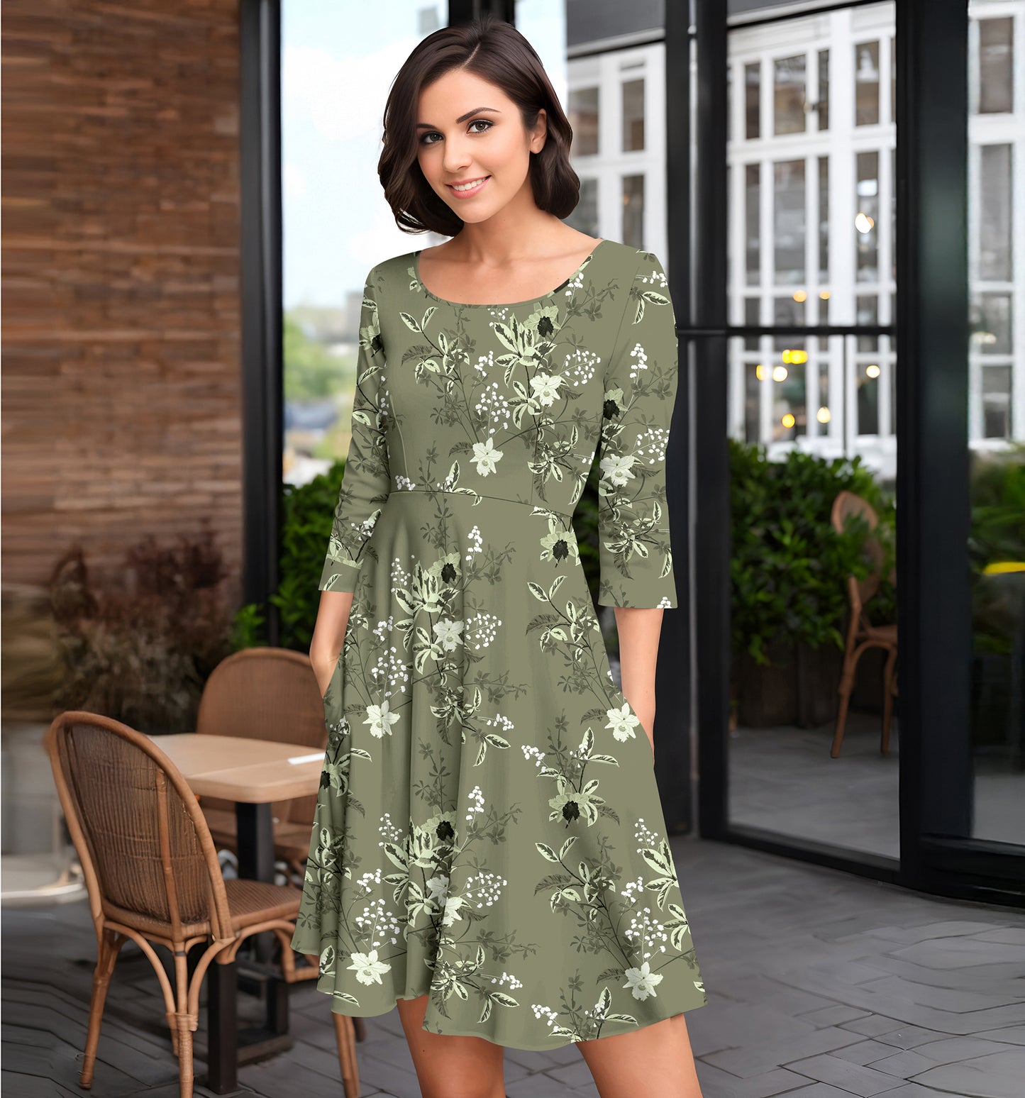 Green and White-