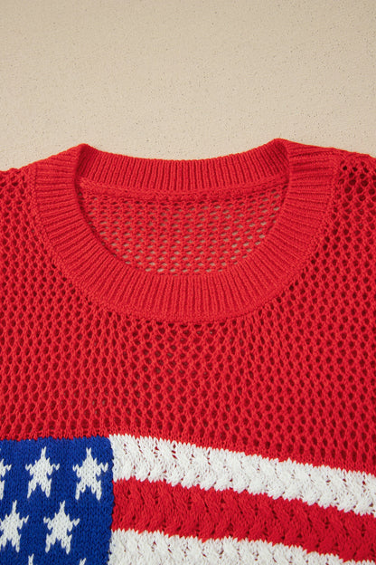 Threaded Pear Emely Graphic Short Sleeve Sweater