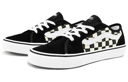 Vans Filmore Decon Women's Sneakers — Black/White/Checkerboard Canvas