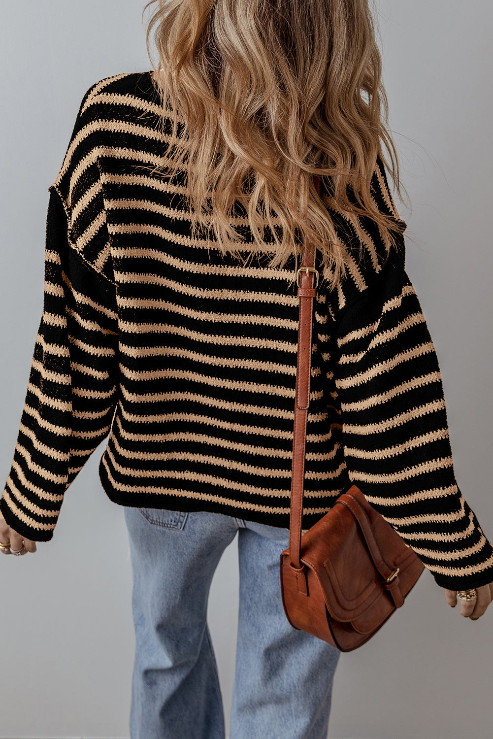 Threaded Pear Wren Drop Shoulder Loose Sweater