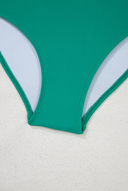 Threaded Pear Cora Patchwork High Waisted Bikini