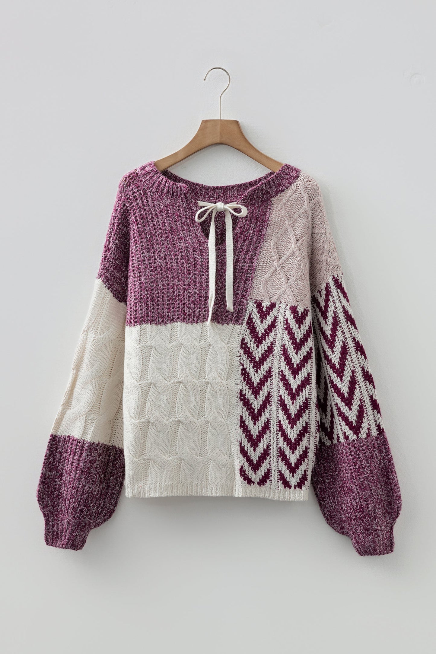 Threaded Pear Elliott Back Loose Fit Sweater