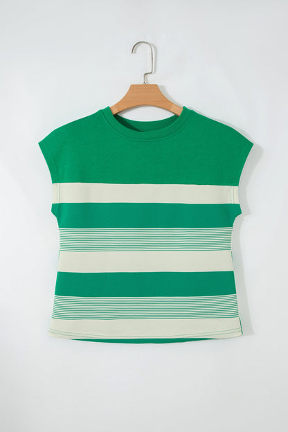 Threaded Pear Galilea Cap Sleeve T Shirt