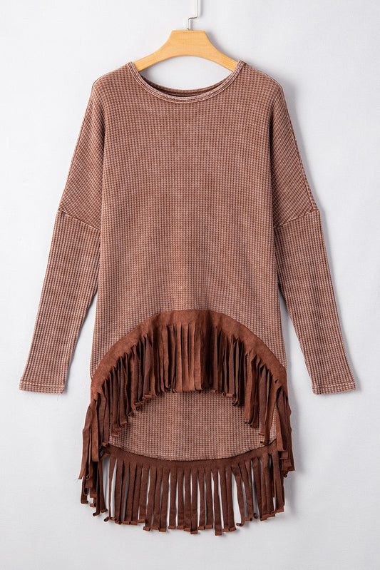 Threaded Pear Ariella High Low Loose Top
