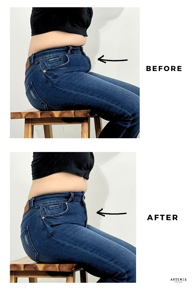 Eco Friendly Corset High Rise Crop Flare Jeans (Medium Wash)