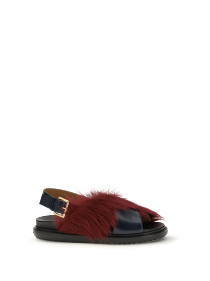 Sandals Fussbett Blue/Camellia