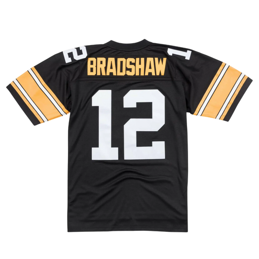 Mitchell & Ness Legacy Pittsburgh Steelers 1976 Terry Bradshaw Men Jersey Black/Gold/White
