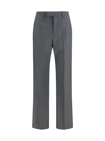 Tailored Wool-Mohair Pants Grey
