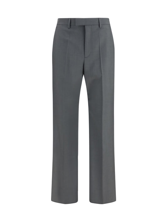 Tailored Wool-Mohair Pants Grey