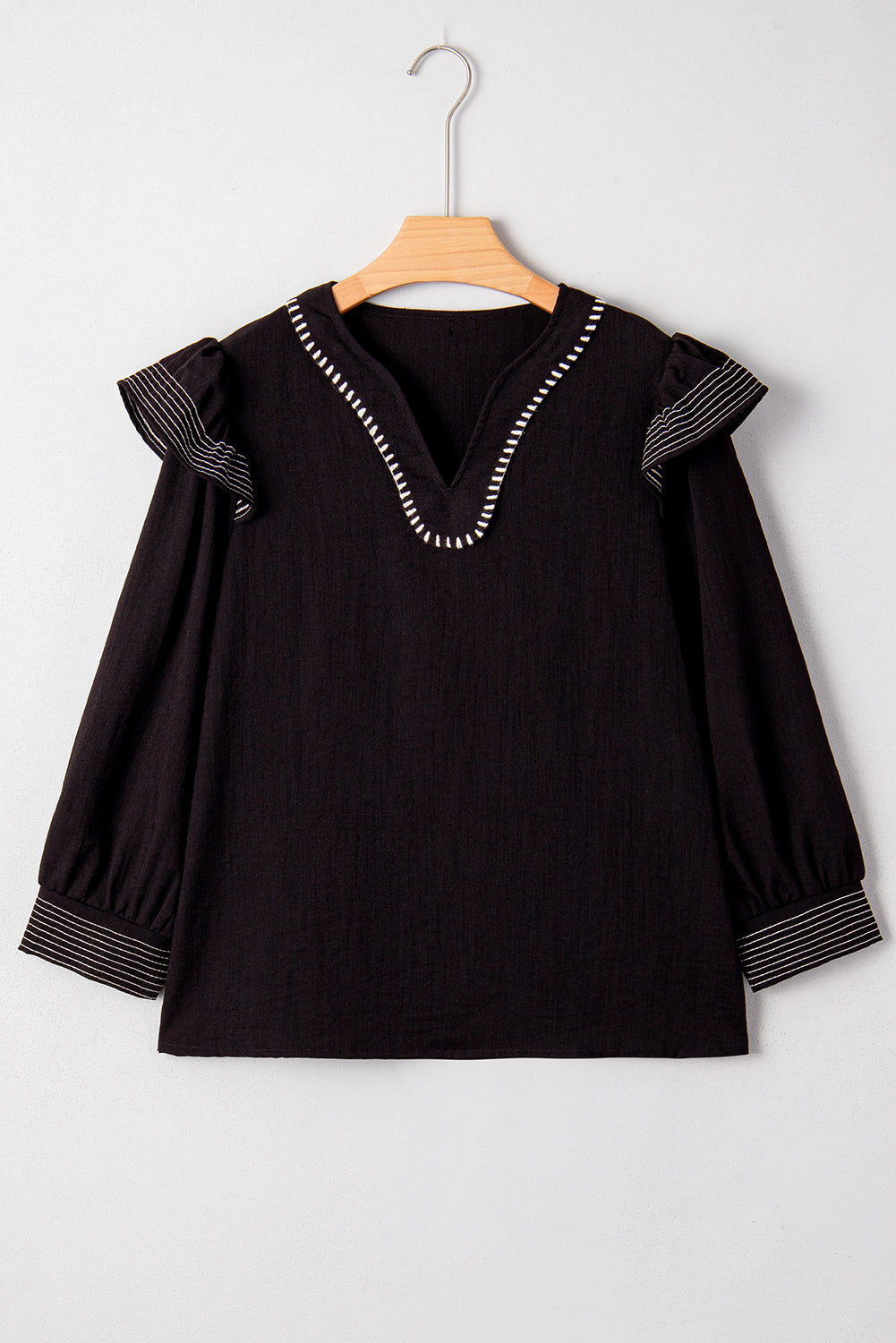 Threaded Pear Elowen Long Sleeve Blouse Long Sleeve Top