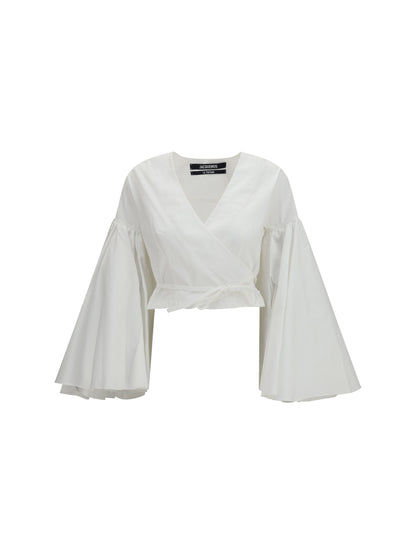 Wrap Top Paysan White