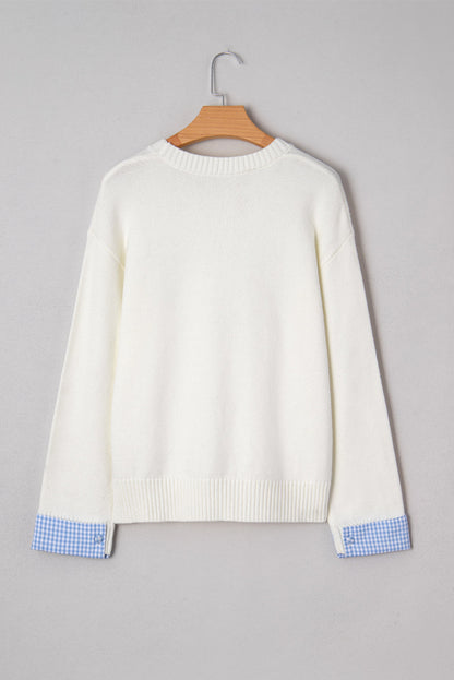 Threaded Pear Vienna Cuffed Drop Shoulder Sweater
